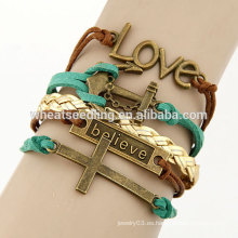 La pulsera de pulsera personalizada pulseras tejidas